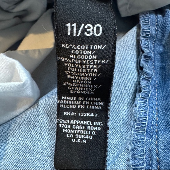 BCBGeneration High Rise Trouser Wide Leg Jeans - Size 11/30 - Picture 14 of 16